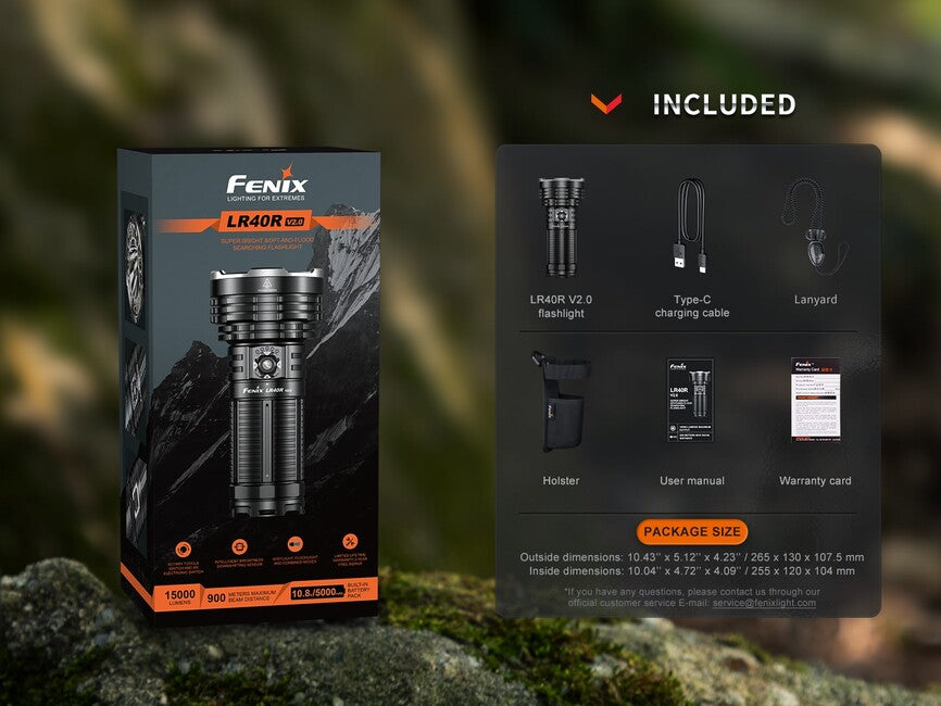 Fenix LR40R V2.0 фенер светодиоден с акумулаторна батерия