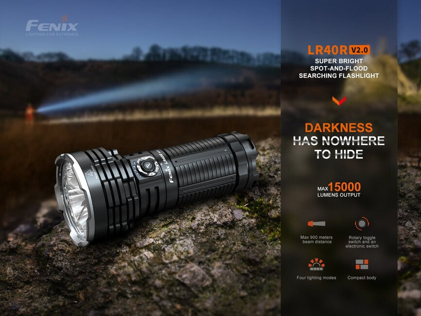 Fenix LR40R V2.0 фенер светодиоден с акумулаторна батерия