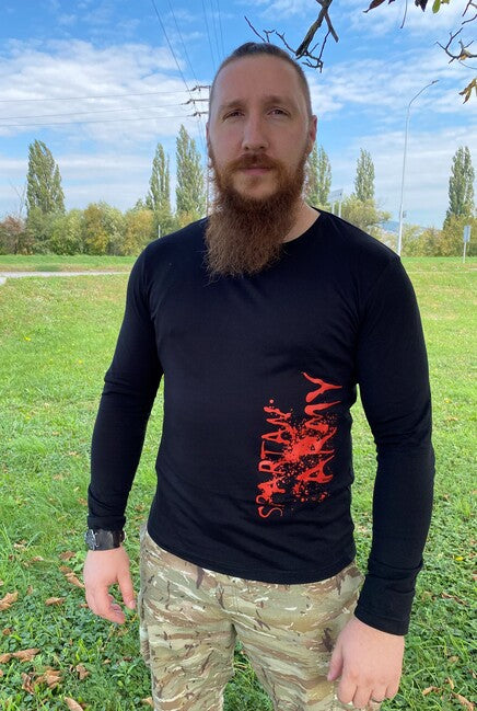 DRAGOWA Fit-T тениска с дълъг ръкав RedWar