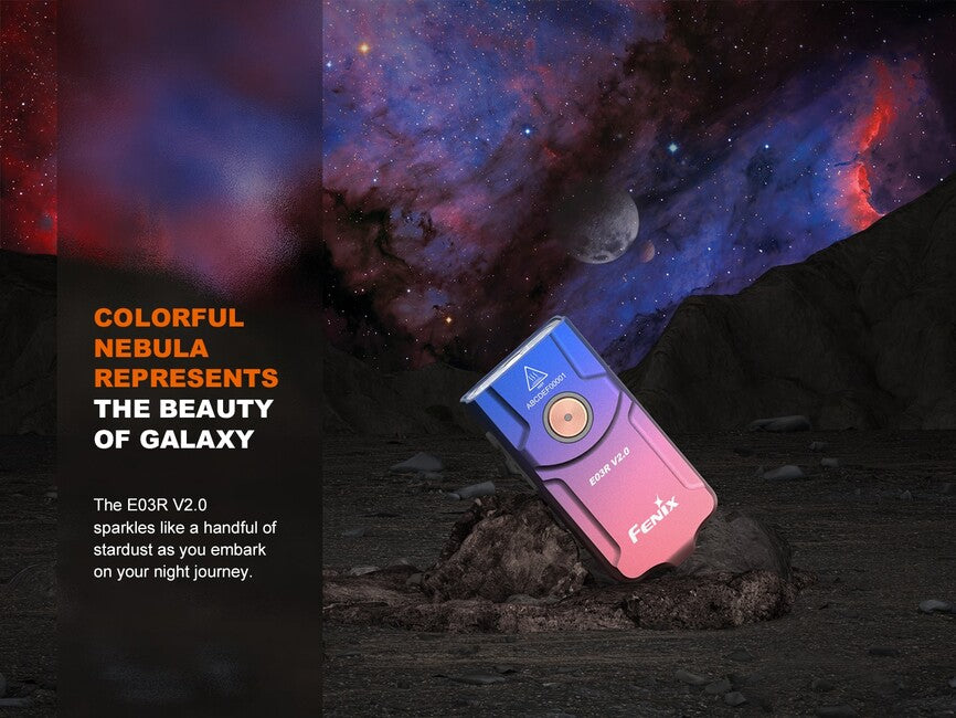Fenix E03R V2.0 dobíjateľná baterka GE, nebula