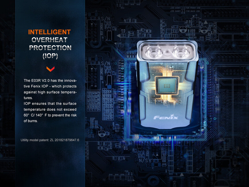 Fenix E03R V2.0 dobíjateľná baterka GE, nebula