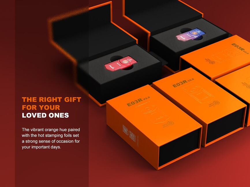 Fenix E03R V2.0 dobíjateľná baterka GE, nebula