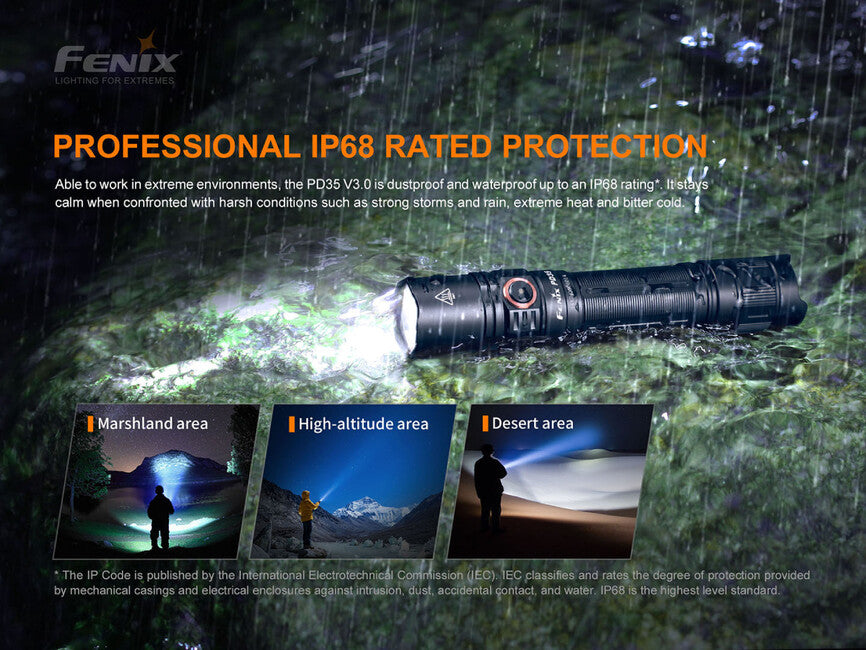 Fenix PD35 V3.0 фенер, зелена тропически