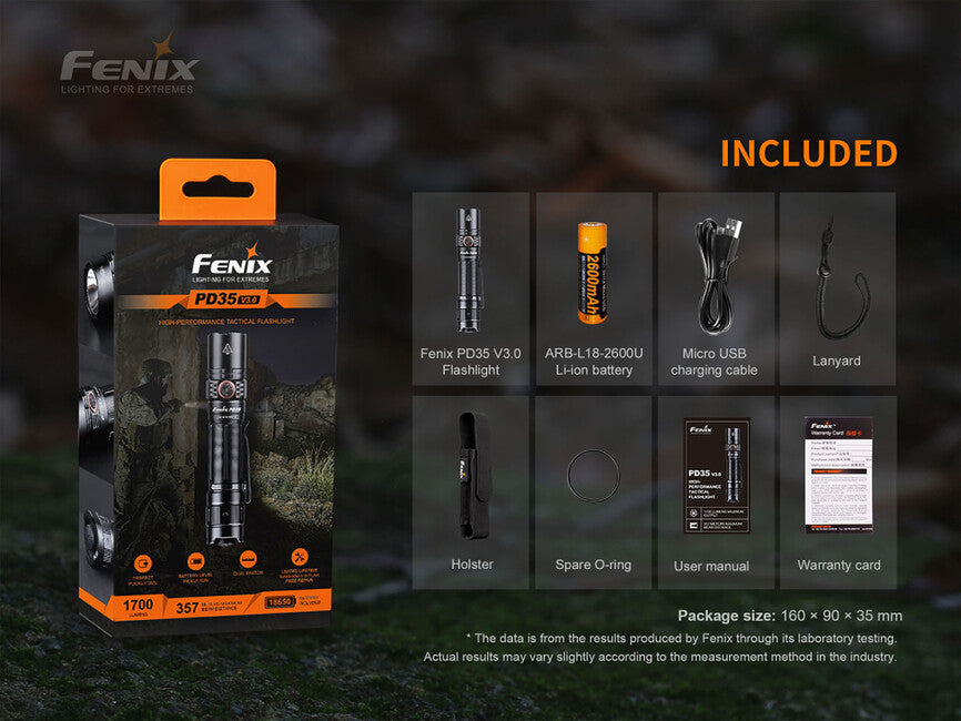 Fenix PD35 V3.0 фенер, зелена тропически