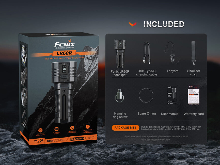 Fenix LR60R преоборудимо LED фенер