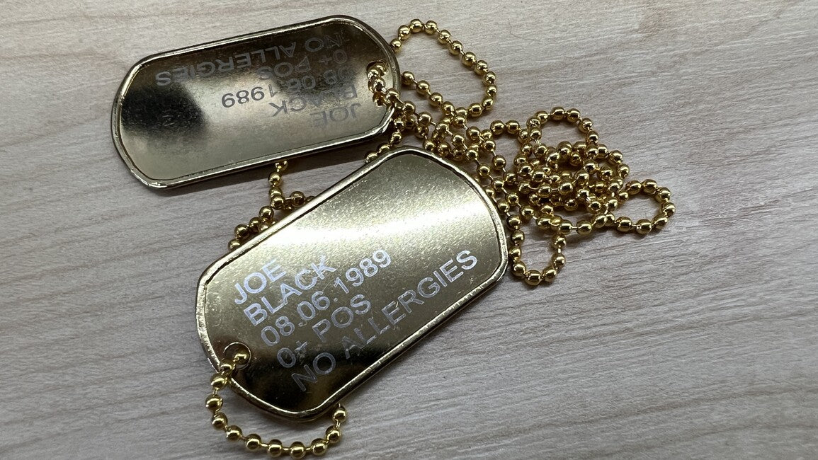 O&T Dog Tags гравиране на щитки