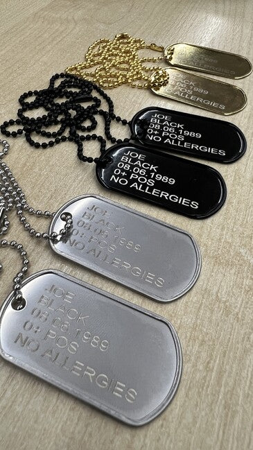 O&T Dog Tags гравиране на щитки