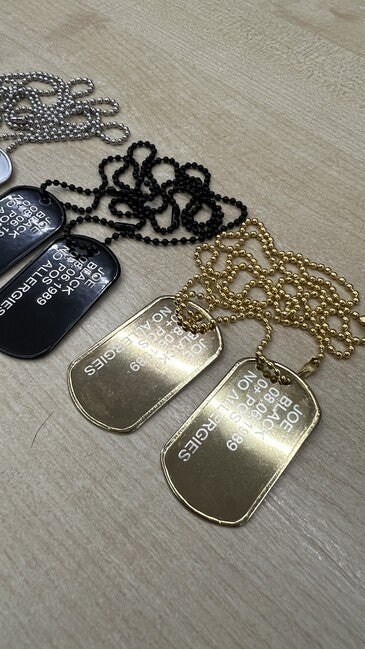 O&T Dog Tags гравиране на щитки