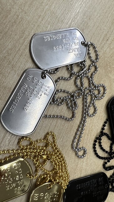 Мъжки гравиране на кученски жетони - Dog Tags