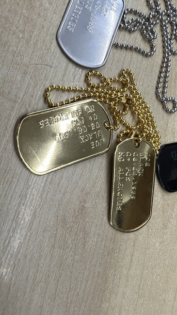 Мъжки гравиране на кученски жетони - Dog Tags