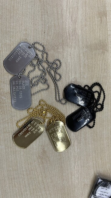 Мъжки гравиране на кученски жетони - Dog Tags