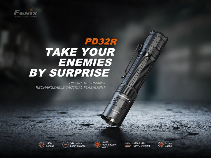 Fenix PD32R перезареждащ се фенер