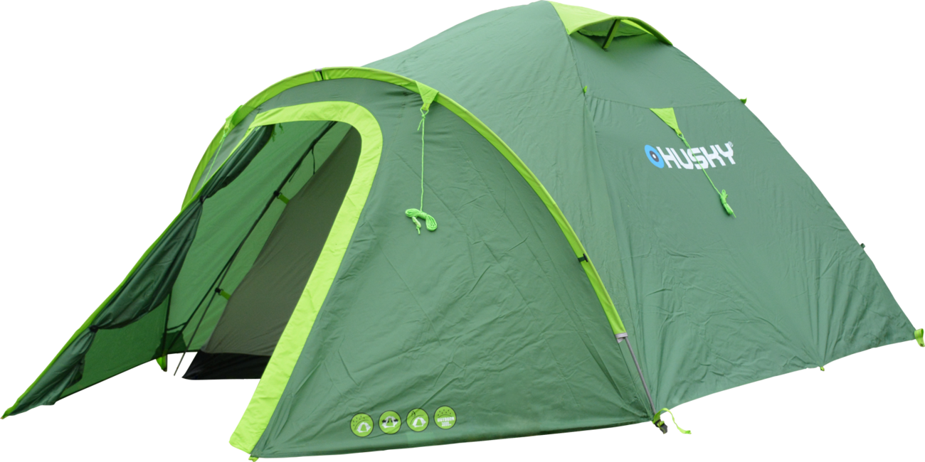 HUSKY Bizon 4 Plus палатка за открито, светло зелена