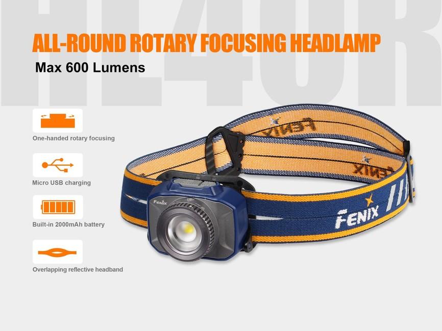 Fenix HL40R čelovka nabíjacia
