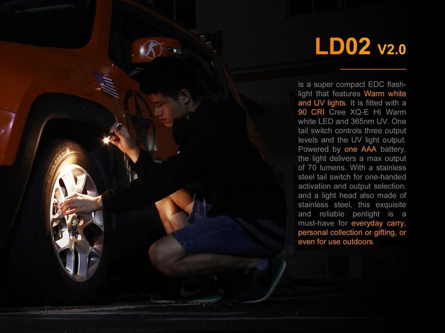 Fenix LD02 High CRI + UV фенер