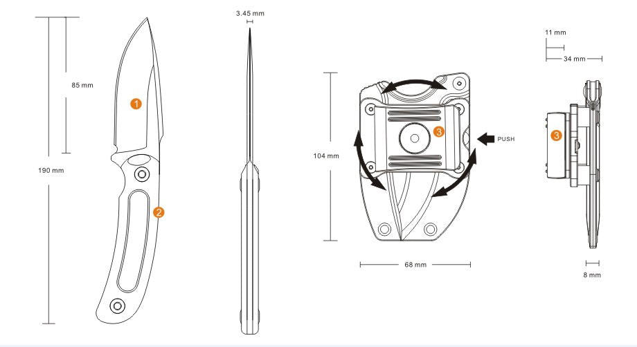 Ruike Hornet F815 нож