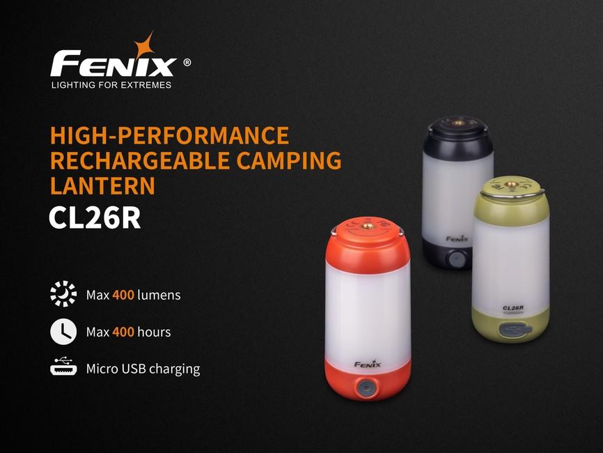 Fenix CL26R nabíjací lampáš, červený