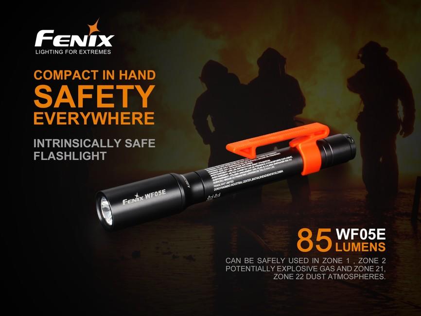 Fenix WF05E професионален фенер, Fenix WF05E светлина