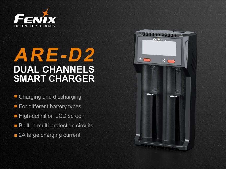 Fenix ARE-D2 USB зарядно устройство (Li-ion, NiMH)