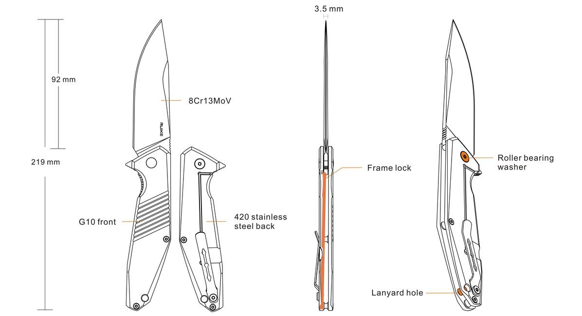 Ruike D191-B сгъваем джобен нож