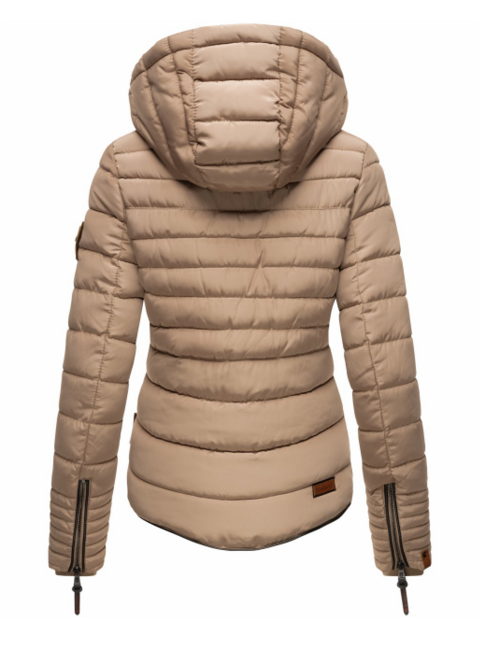 Marikoo Amber дамско зимно яке с качулка, taupe