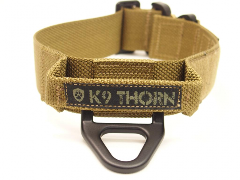 K9 Thorn нашийник с дръжка кобра-браво 45mm, кафяв койот