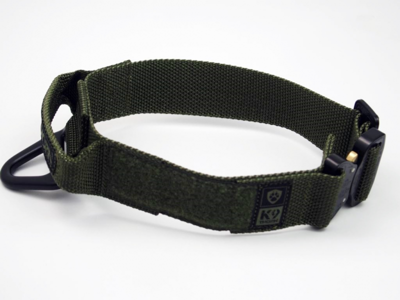 K9 Thorn кобра-браво нашийник с дръжка 45mm, маслинен