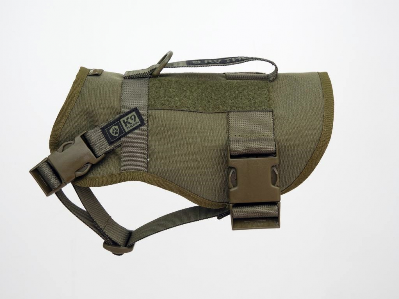 K9 Thorn упряж с отразващ елемент Echo, маслинена, S