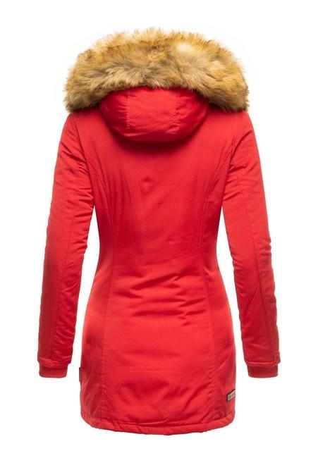 Marikoo Karmaa women's winter hooded jacket, red