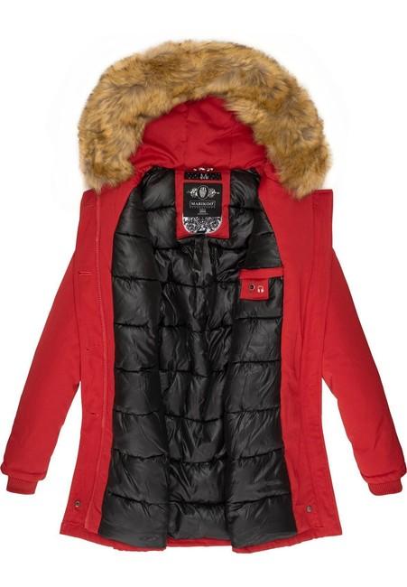 Marikoo Karmaa women's winter hooded jacket, red
