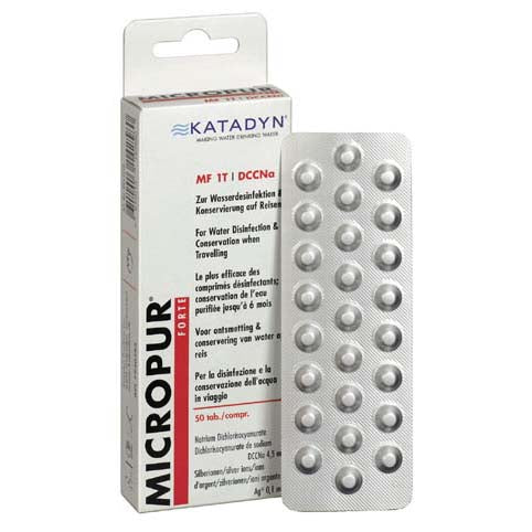 Katadyn Forte дезинфекционни таблетки за вода, 50бр.