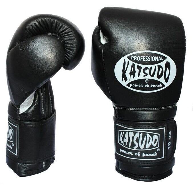 Katsudo Profesional бокс ръкавици, черни