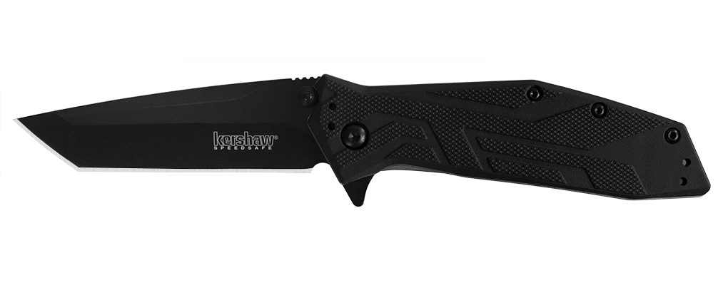 Kershaw BRAWLER джобен нож 7,6 см, изцяло черен, GFN