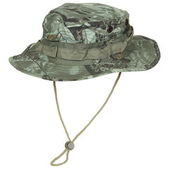 MFH GI Bush Rip-Stop Hat with Cord, Hunter Green