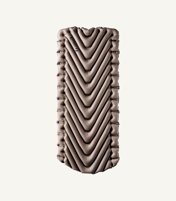 Klymit Static V Luxe надуваща се подложка XL, каменен сиво