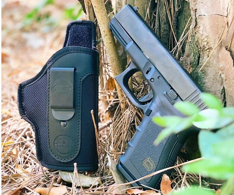 Falco Smith IWB найлонов калъф за носене във вътрешната част на панталона Glock 26, черен, десен