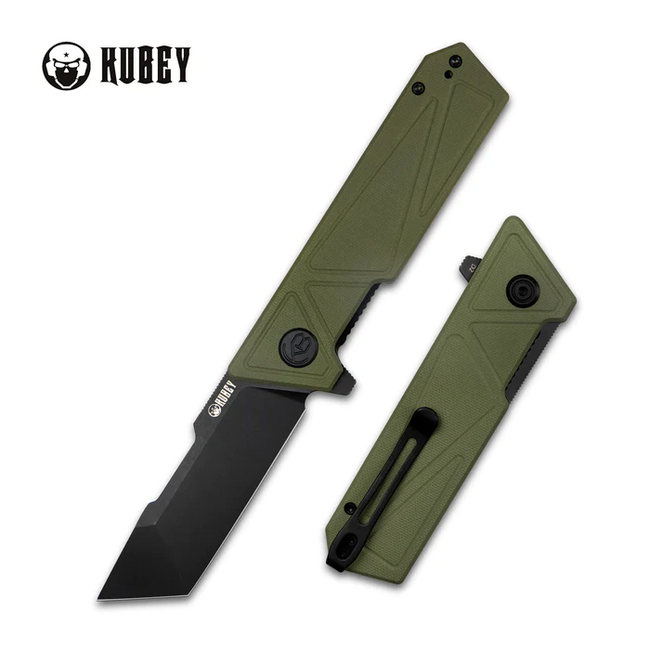 KUBEY Avenger Outdoor сгъваемо нож, зелен