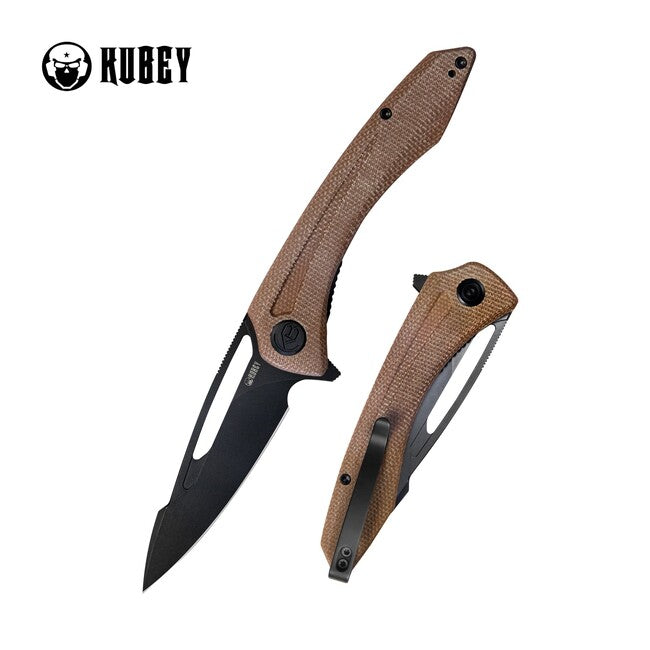 KUBEY Merced джобен нож тан Micarta