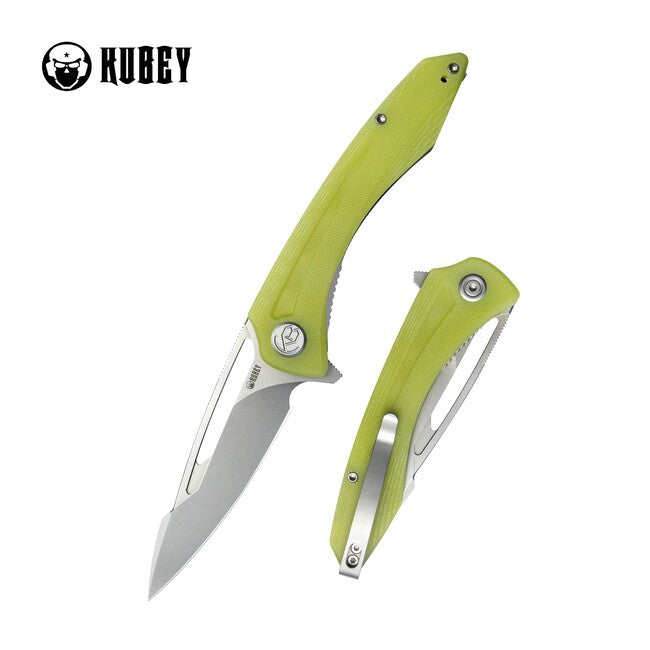 KUBEY Merced джобен нож жълт G10