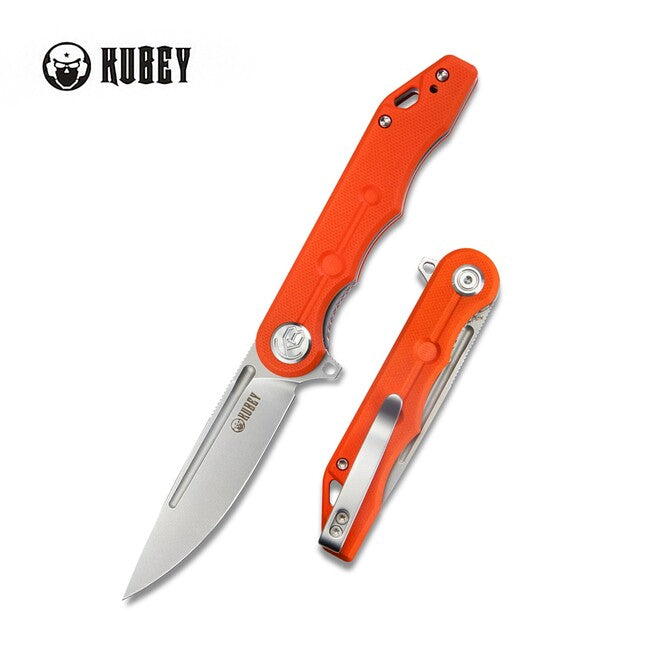 KUBEY Mizo джобен нож оранжев G10