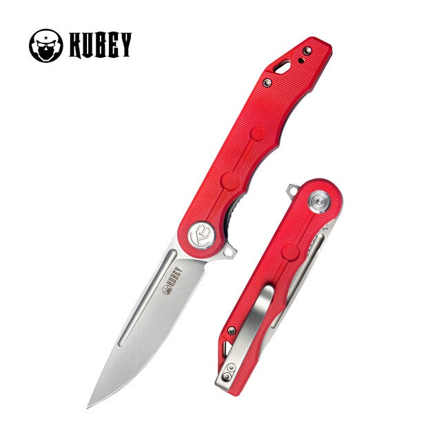 KUBEY Mizo джобен нож червен G10