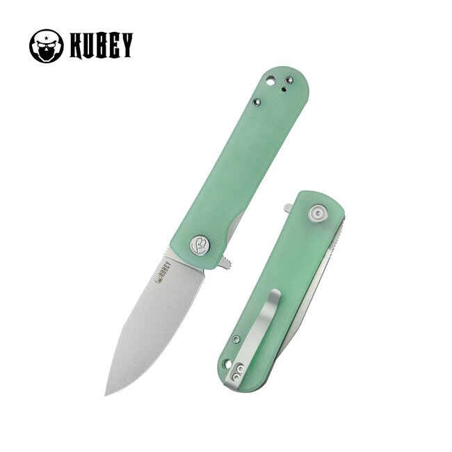 KUBEY NEO Outdoor затварящ нож, Нефрит G10