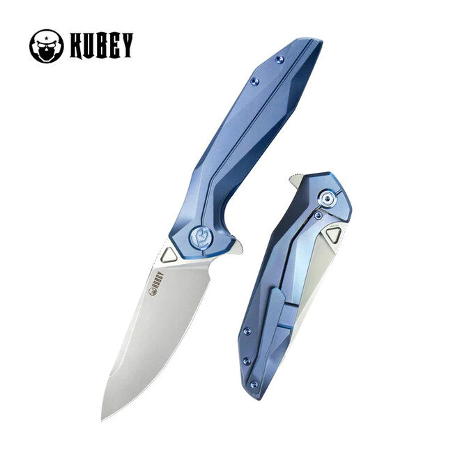 KUBEY Nova джобен нож, синьо Titanium