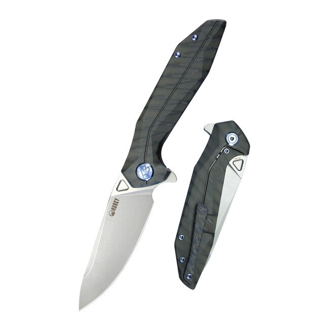 KUBEY Nova затворен нож, Flame Titanium