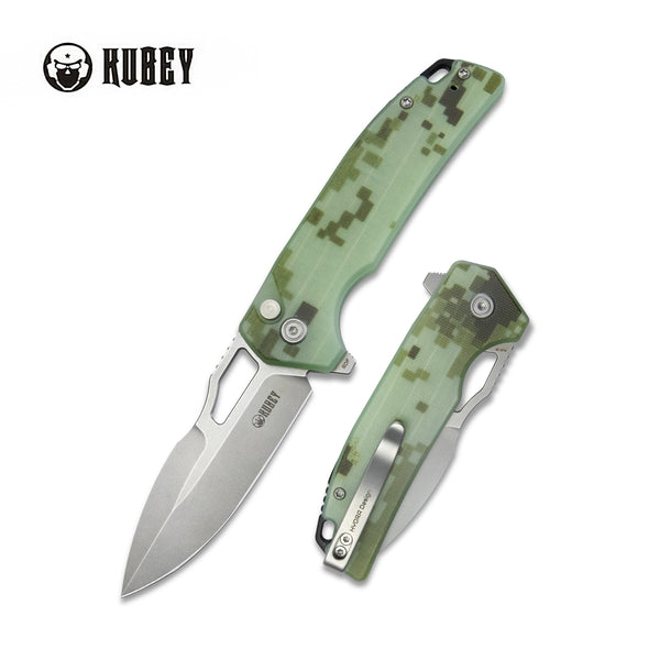 KUBEY RDF джобен нож, тан G10