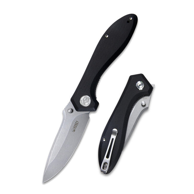 KUBEY Ruckus сгъваем нож черно G10