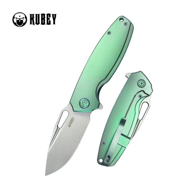 KUBEY Tityus джобен нож зелен ContouRed Titanium
