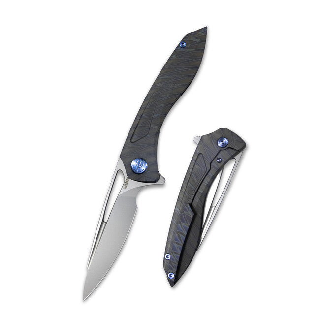 KUBEY Velocé нож със закрива Flame Titanium