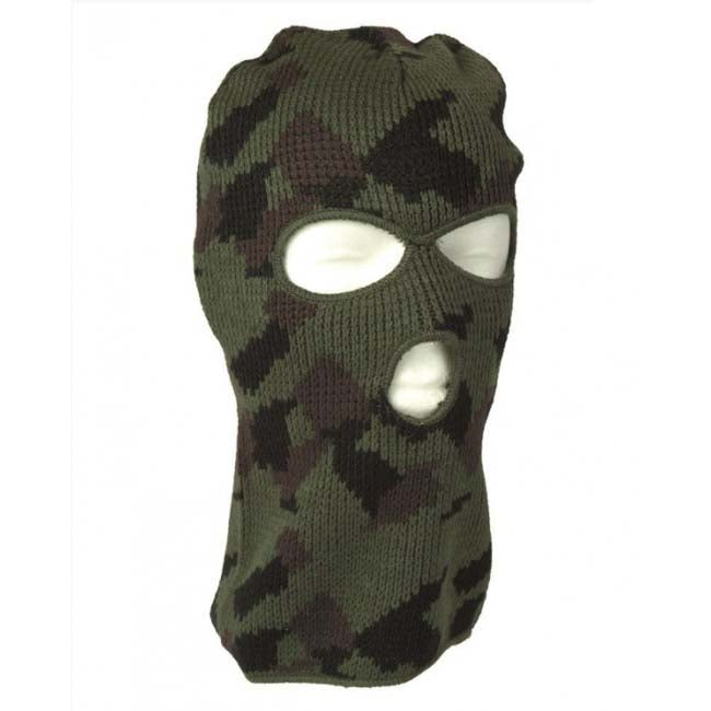 Mil-Tec маска 3 отвора Woodland