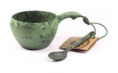 KUPILKA Classic Cup Mug 21 with Spoon, Green